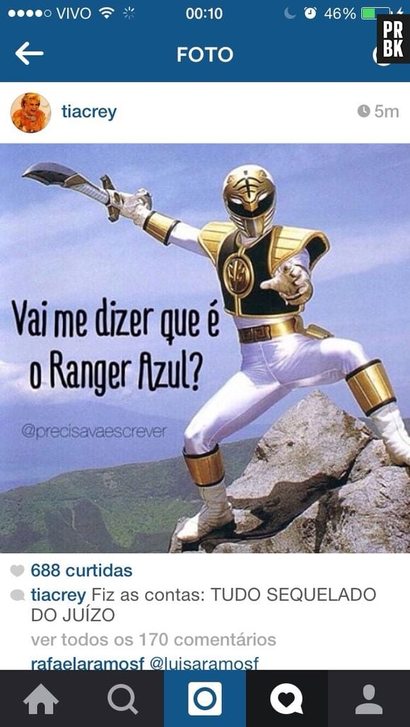 Seria esse um poder da roupa de um dos "Power Rangers"?