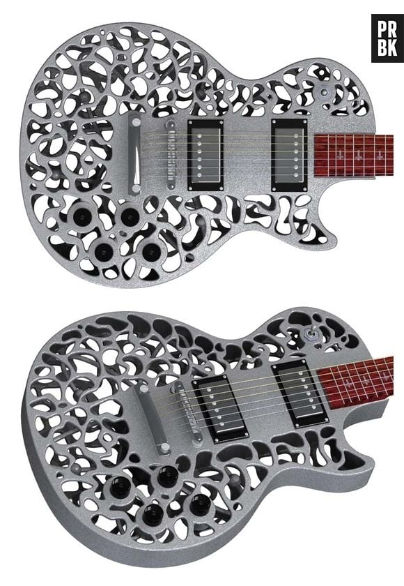 Essa guitarra feita em Impressora 3D não é só linda, como também funciona! A criaçã de Olaf Biegel é demais!