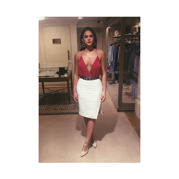 Recentemente, Bruna Marquezine exibiu o corpão elegante no Instagram