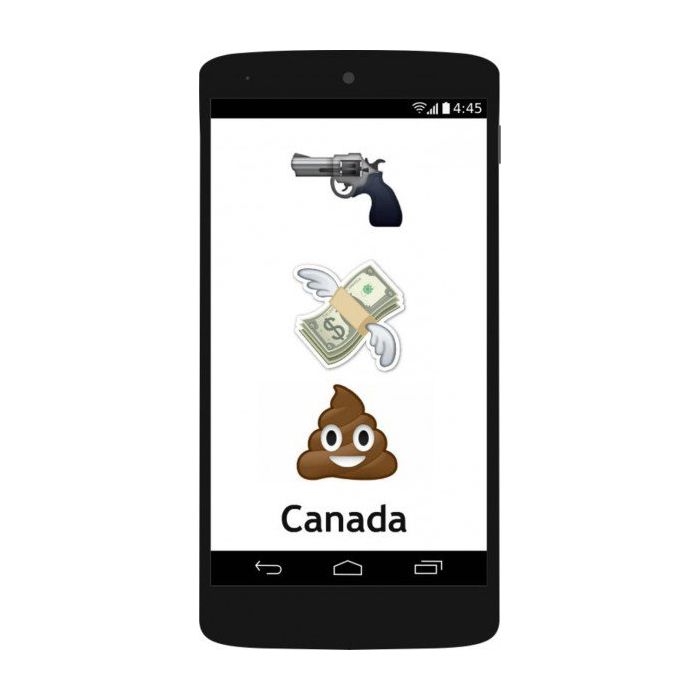  J&amp;aacute; os canadenses gostam muito do emoji de coc&amp;ocirc;! Argh! 