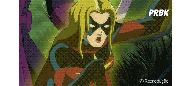 Capitã Marvel, uma das integrantes de "The A Force"