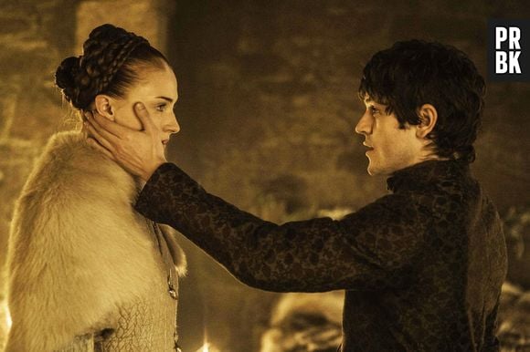Em "Game of Thrones", Sansa (Sophie Turner) teve uma lua de mel dolorosa com Ramsay Bolton (Iwan Rheon)