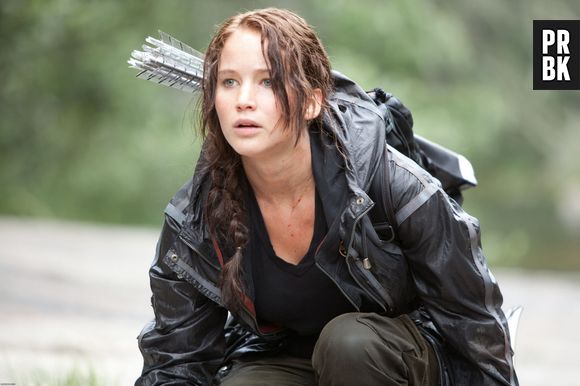 Jennifer Lawrence na pele da corajosa Katniss, de "Jogos Vorazes"