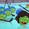 Os porquinhos verdes são os malvados da história que sempre tentem roubar os ovos dos passarinhos "Angry Birds",