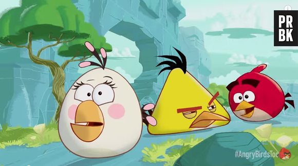 A turma de "Angry Birds"  já é sucesso nos jogos de celular, agora prometem bombar nas telonas