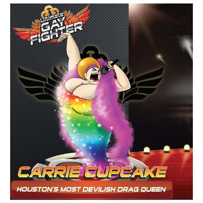 Em &quot;Ultimate Gay Fighter&quot;, Carrie Cupcake é uma drag queen