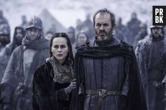 Em "Game of Thrones", Selyse (Tara Fitzgerald) e Stannis (Stephen Dillane) Baratheon morreram