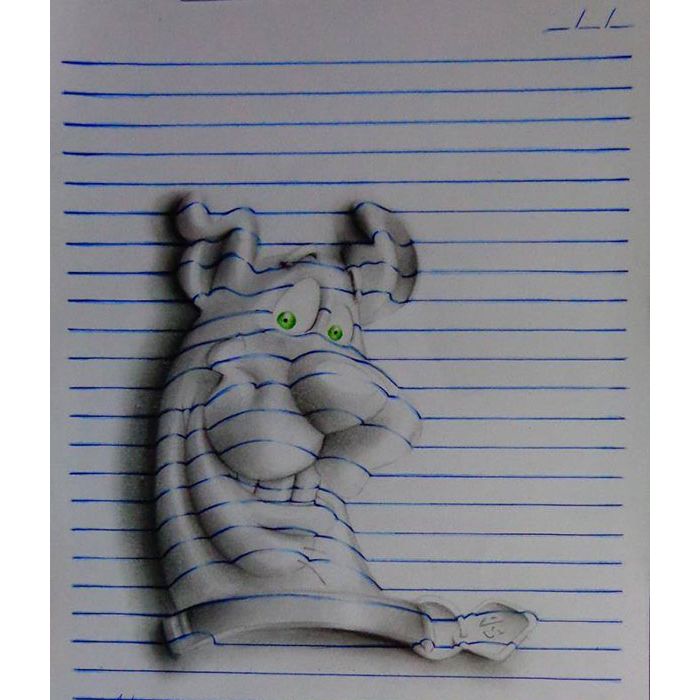 Será que o Scooby Doo curtiu esse desenho de caderno em 3D? - Purebreak