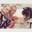  Ao lado de Miley Cyrus, Stella Maxwell gosta muito de cuidar dos animais 