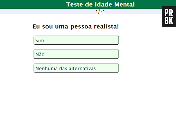 Teste de Idade Mental: responda todas as perguntas e veja o resultado