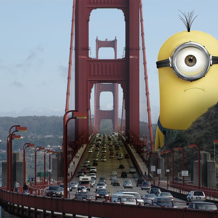  Stuart assustando a galera de San Francisco na Golden Gate Bridge&amp;nbsp; 
