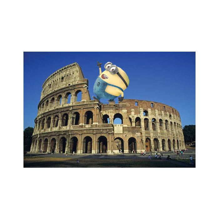  Os minions no Coliseu em Roma, na It&amp;aacute;lia&amp;nbsp; 