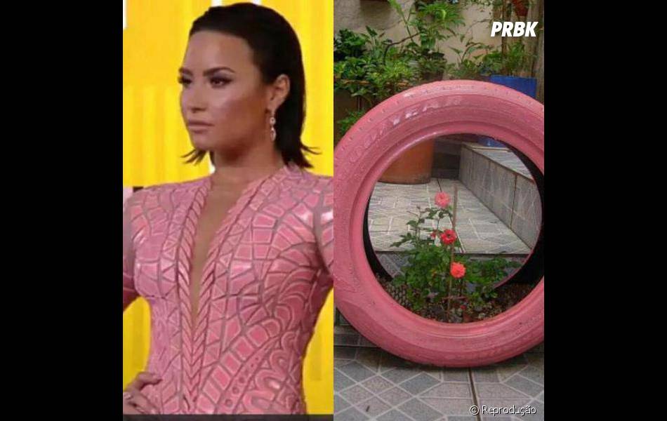 Demi Lovato Também Foi Comparada A Um Pneu Rosa No Vma