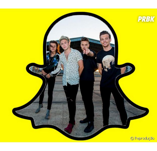 O One Direction agora está no Snapchat, gente!