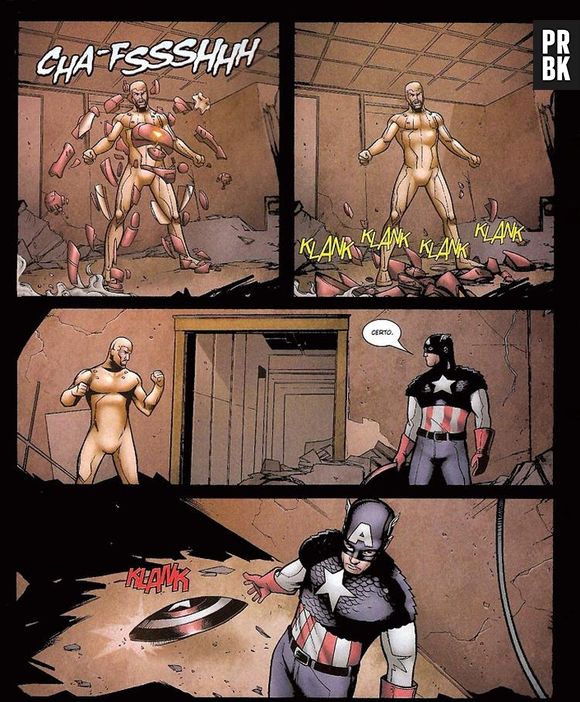 Mais uma batalha que vai virar filme: Capitão América Vs Homem de Ferro promete ferver as salas de cinema! Preparem-se para uma briga feia!