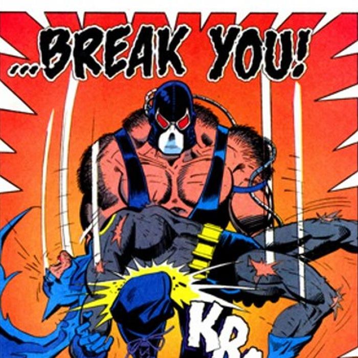 A briga entre Batman e Bane não foi nada fácil e acoisa não acabou muito bem para o Homem Morcego
