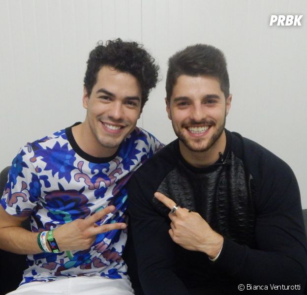 Sam Alves e Alokk comemoraram seu futuro hit no backstage do Rock in Rio 2015