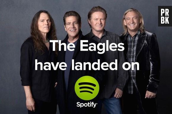 A banda The Eagles entrou recentemente no Spotify