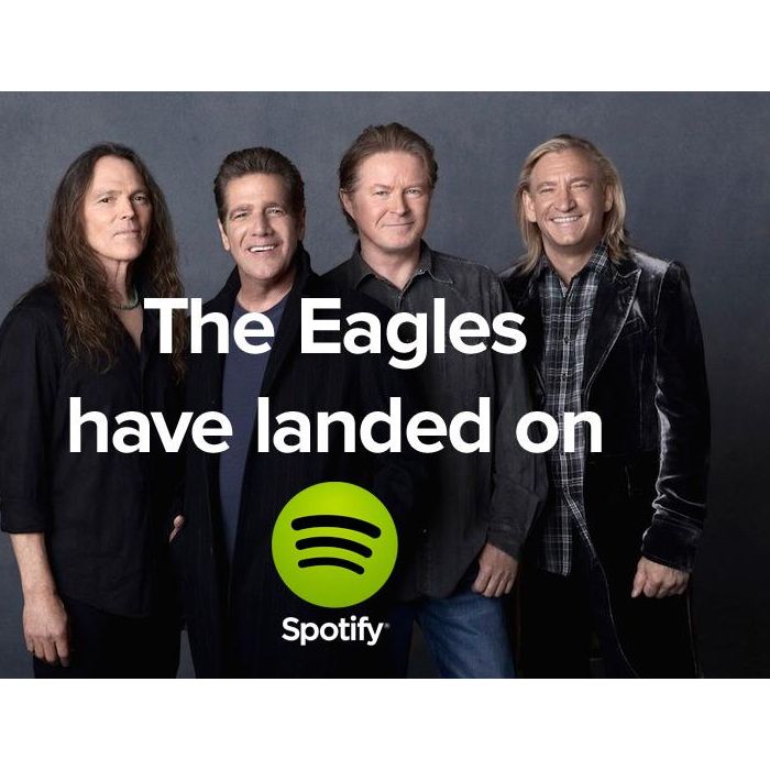A banda The Eagles entrou recentemente no Spotify