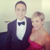 Jim Parsons (Sheldon) e Kaley Cuoco (Penny), de "The Big Bang Theory", super fofos!