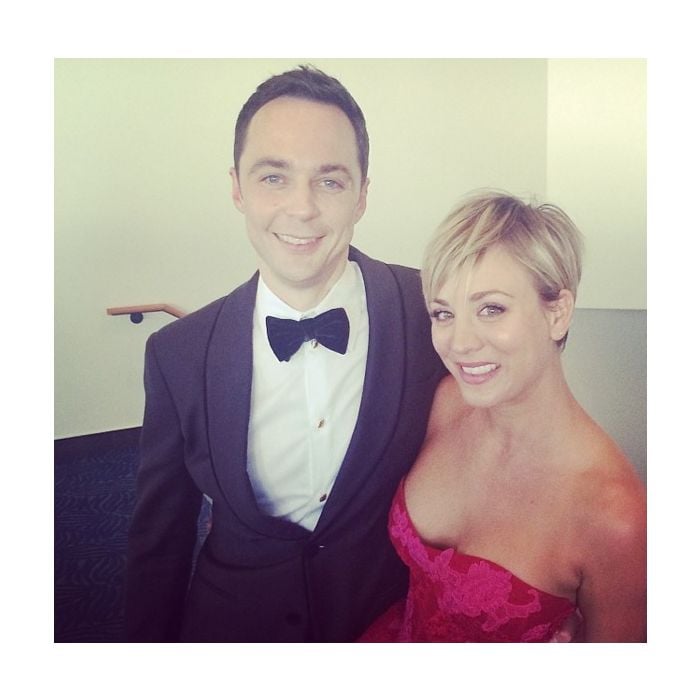Jim Parsons (Sheldon) e Kaley Cuoco (Penny), de &quot;The Big Bang Theory&quot;, super fofos!