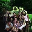 Isis Valverde e Bruno Gissoni curtiram noite com amigos em festa carioca