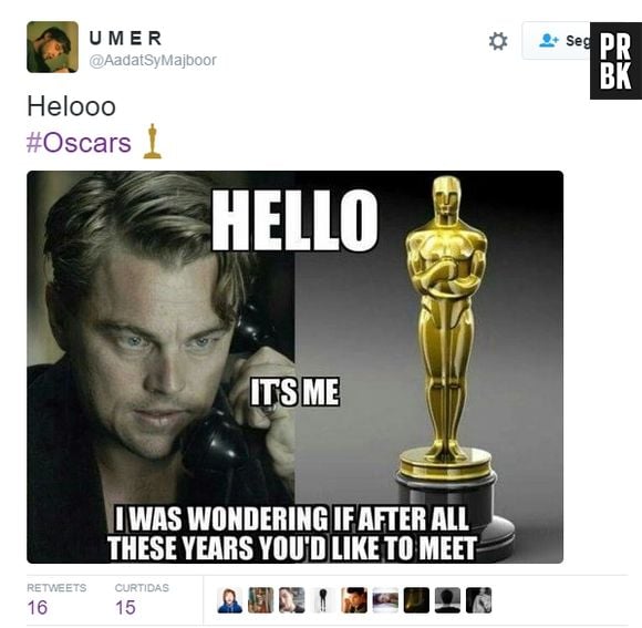 Finalmente o Oscar 2016 e o Leonardo DiCaprio entraram em acordo!