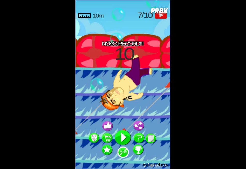 No Jogo Piscina De Sabao Youtubers Para Android E Preciso Coletar Varias Plaquinhas Com O Simbolo Do Youtube Enquanto Se Equilibra Pra Nao Cair No Chao Escorregadio Purebreak