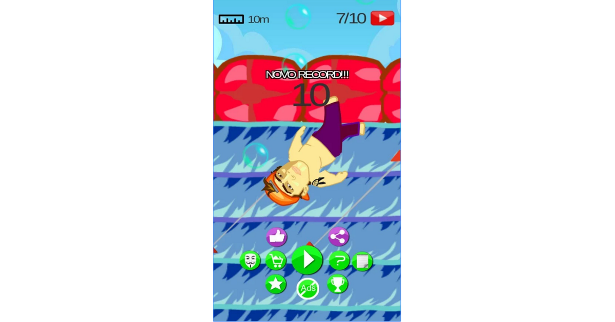 No Jogo Piscina De Sabao Youtubers Para Android E Preciso Coletar Varias Plaquinhas Com O Simbolo Do Youtube Enquanto Se Equilibra Pra Nao Cair No Chao Escorregadio Purebreak