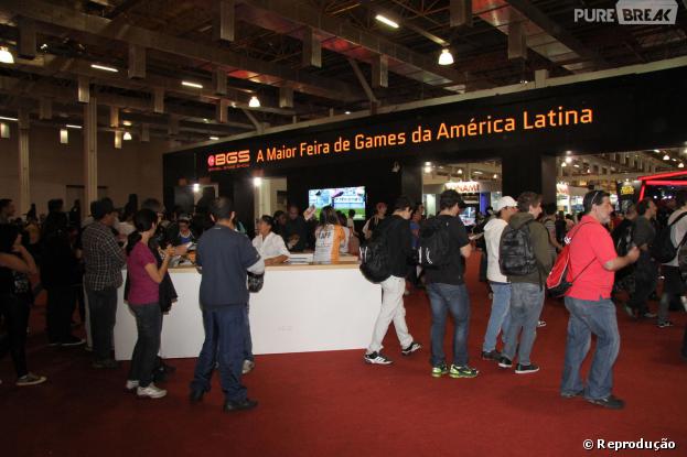 Portão de entrada da "Brasil Game Show" de 2012
