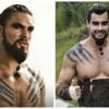 Pros mocinhos que quiserem conquistar uma Khaleesi (Emilia Clarke), é só caprichar na maquiagem e pintura corporal pra sair parecido com o Khal Drogo (Jason Momoa) também de "Game of Thrones"