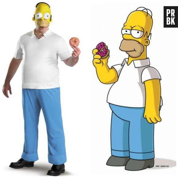 Olha que moleza essa fantasia de Homer Simpson!