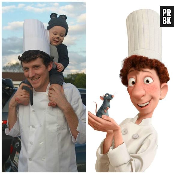 Já pode usar aquele seu irmãozinho ou primo na sua fantasia e ir de Linguini, da animação "Ratatouille", da Disney.