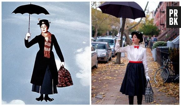 Um clássico do cinema de volta pro carnaval 2014: "Mary Poppins"! É super fácil de montar também: uma camisa branca, uma saia preta, luvas, gravatinha borboleta e uma sombrinha!