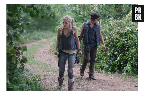 Em "The Walking Dead", Daryl (Norman Reedus) e Beth (Emily Kinney) irão até a antiga fazenda onde ela morava