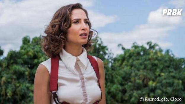 Novela "Velho Chico": Tereza (Camila Queiroz) descobre que Miguel (Gabriel Leone) está se apaixonado por Olívia (Giullia Buscacio)