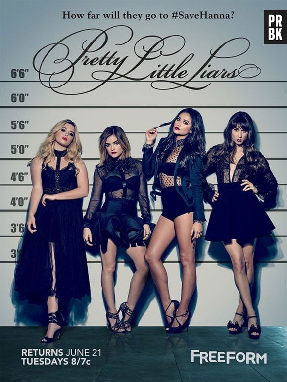 Atualmente, a série "Pretty Little Liars" está em sua 7ª temporada