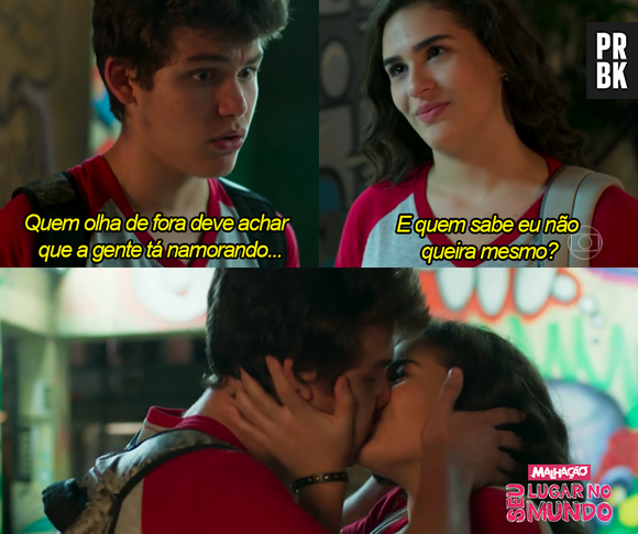 De "Malhação": Artur (Gabriel Kaufmann) e Julia (Lívian Aragão) demoraram para assumir esse romance!