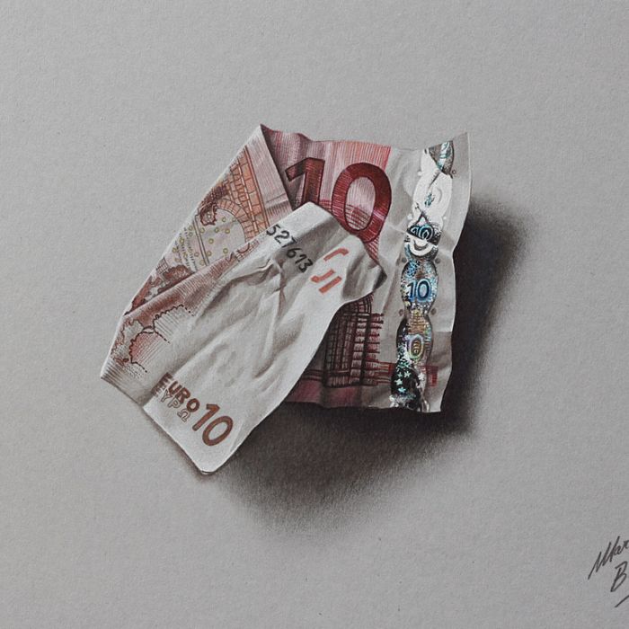 Nota de 10 euros desenhada por Marcelo Barengui