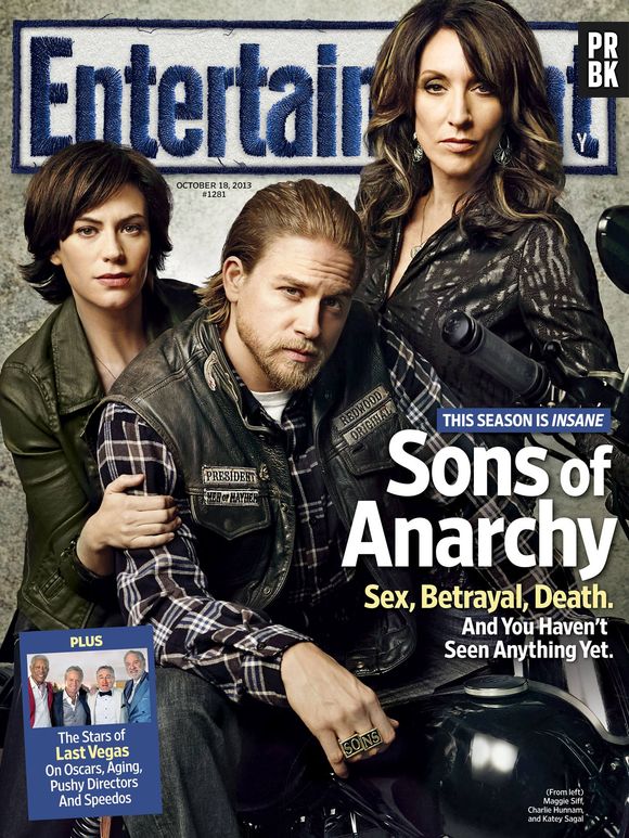 O trio principal de "Sons of Anarchy" causou na nova capa da Entertainment Weekly!