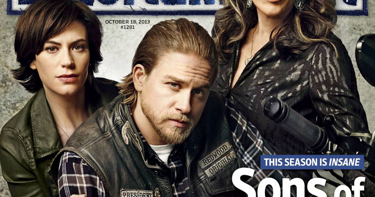O trio principal de Sons of Anarchy causou na nova capa da Entertainment Weekly