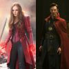 A Feiticeira Escarlate (Elizabeth Olsen), de "Vingadores", e o Doutor Estranho (Benedict Cumberbatch) poderiam passar horas e horas trocando figurinhas sobre magia. Até os looks têm a ver!