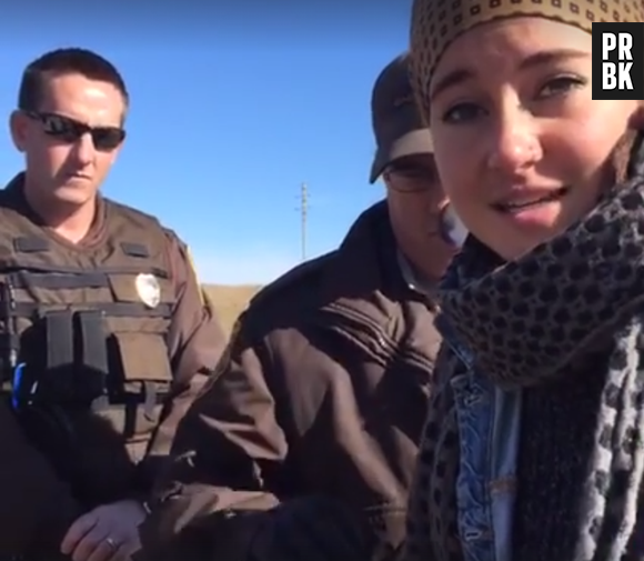 A prisão de Shailene Woodley foi transmitida ao vivo pelo Facebook da atriz