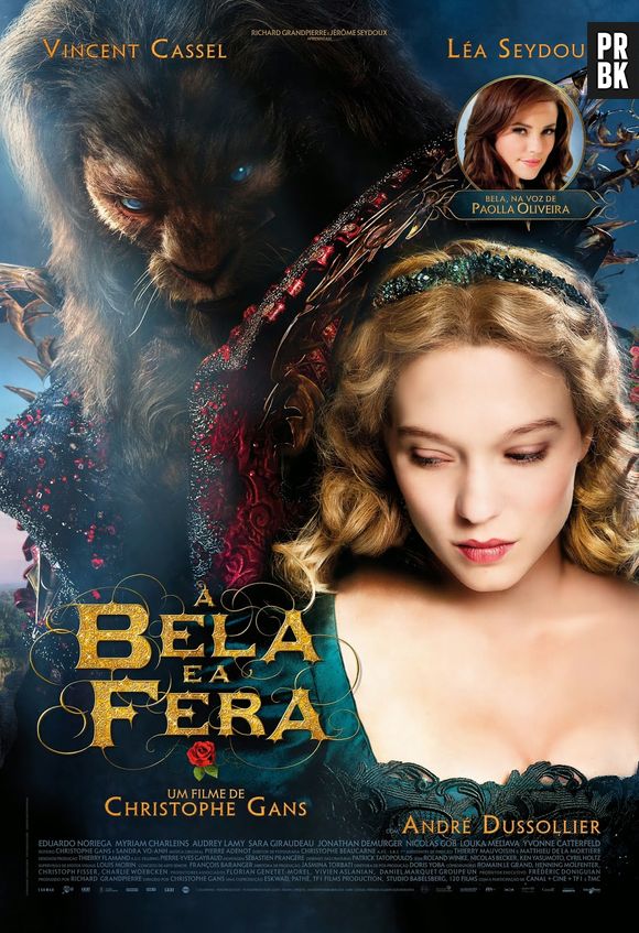 Cartaz brasileiro de "A Bela e a Fera", que estreia dia 2 de outubro