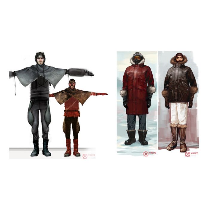 Artes conceituais de personagens masculinos para &quot;Half-Life 3&quot; 