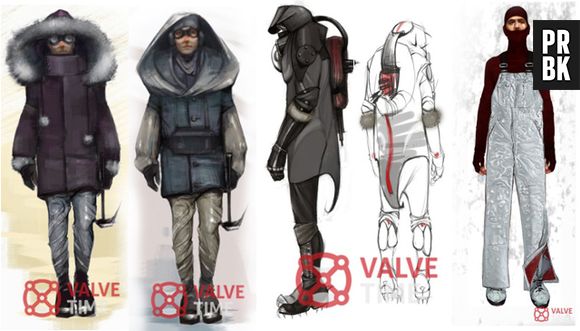 Casacos e roupas de frio para "Half-Life 3" que  dá impressão de se passar em um local com gelo