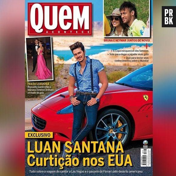 Luan Santana é capa da revista "Quem"