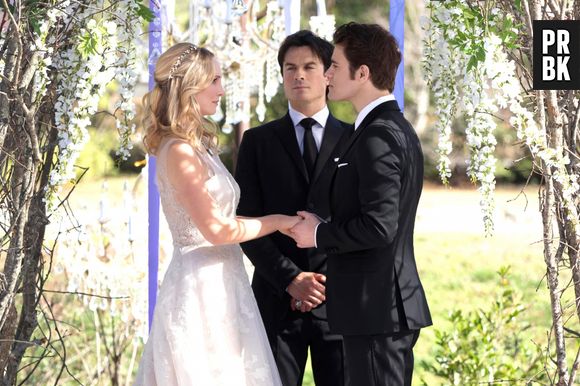 Em "The Vampire Diaries", Stefan (Paul Wesley) deixou Caroline (Candice Accola) viúva