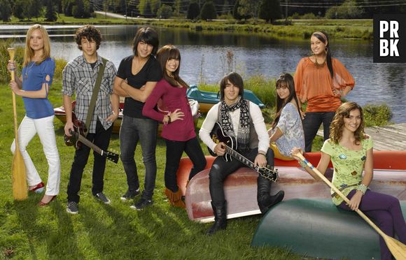 Todo o elenco do filme "Camp Rock", que foi o maior sucesso em 2008!