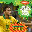 O craque Neymar foi o grande vitorioso na categoria Atleta Favorito no "Meus Prêmios Nick 2013"